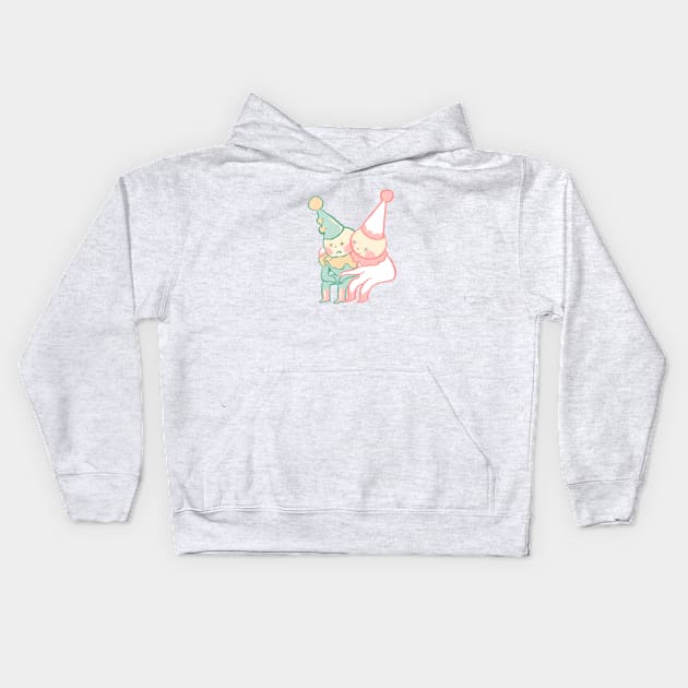 Clown babies Kids Hoodie by PeachyDoodle